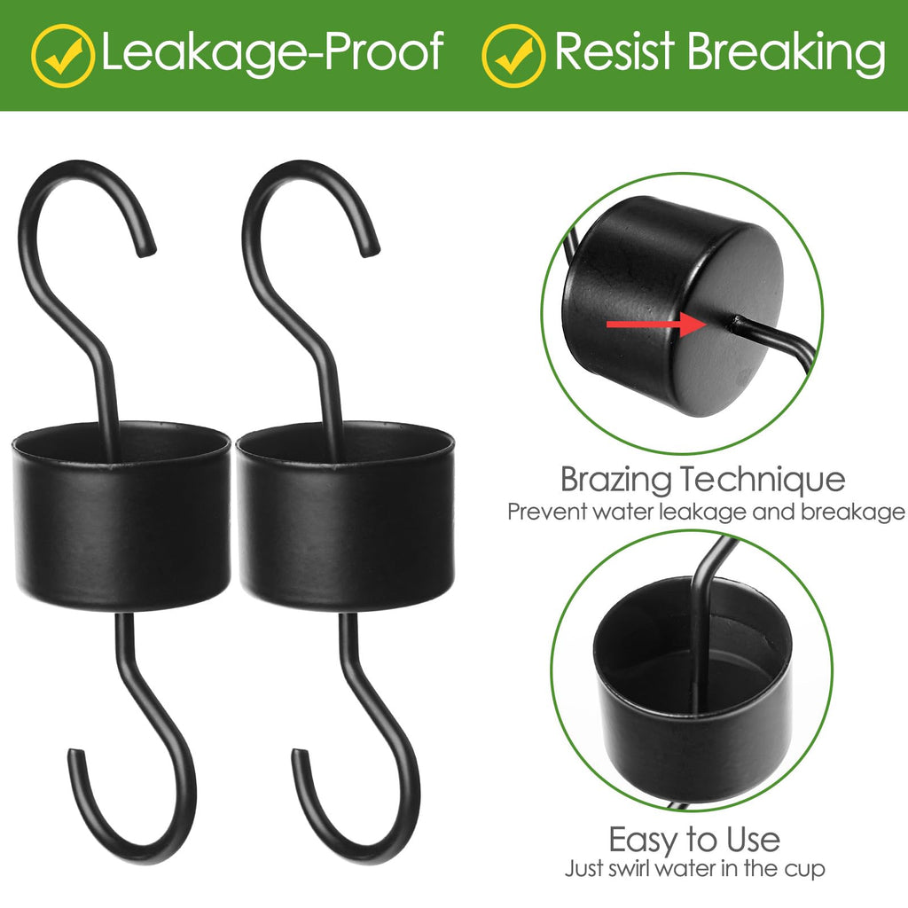 2 Pcs Metal Ant Moat for Hummingbird Feeder