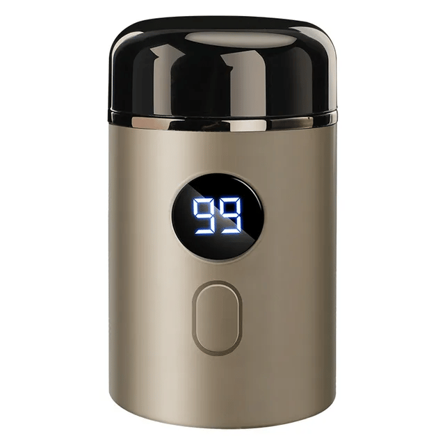 Mini Electric Razor — Portable waterproof grooming device with 15 blades