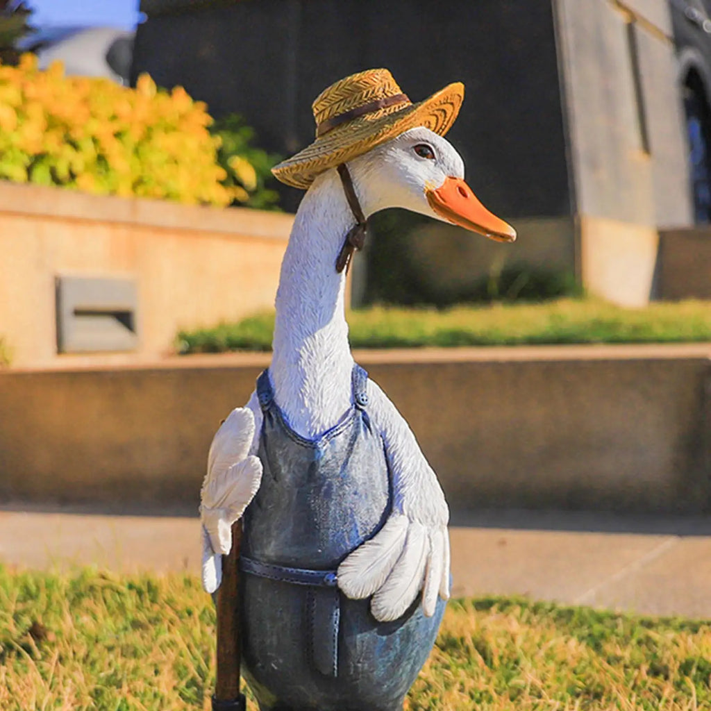 Duck Garden Statue Outdoor Sculpture Garden Decor for Yard