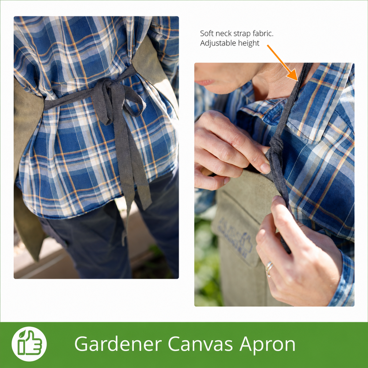 Gardener Canvas Gardening Apron