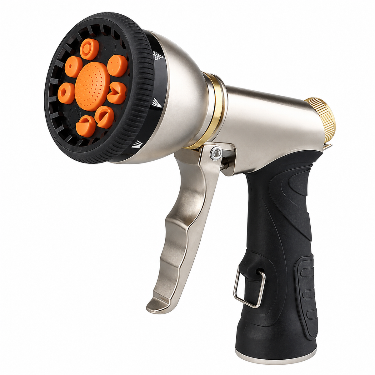 Heavy Duty Metal Garden Hose Nozzle with 9 Spray Patterns