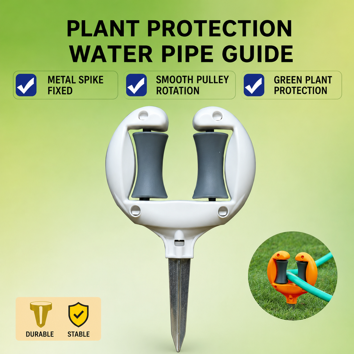 Garden Hose Stand for Outdoor Plants – Smooth Hose Guide & Positioner
