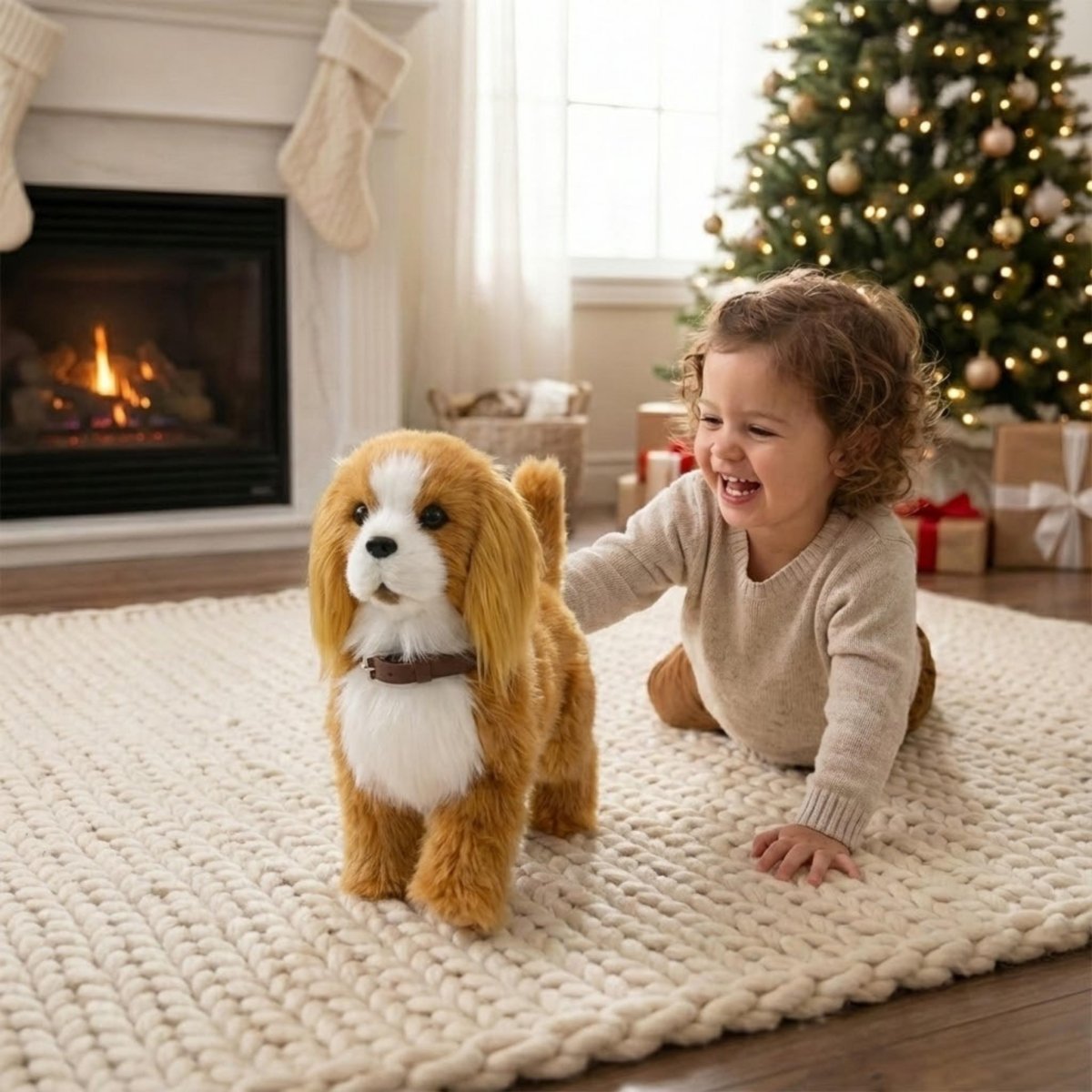 Interactive Robot Puppy | Realistic Electronic Dog Toy with Walking & Barking | Engaging Companion for Kids' Imaginative Play