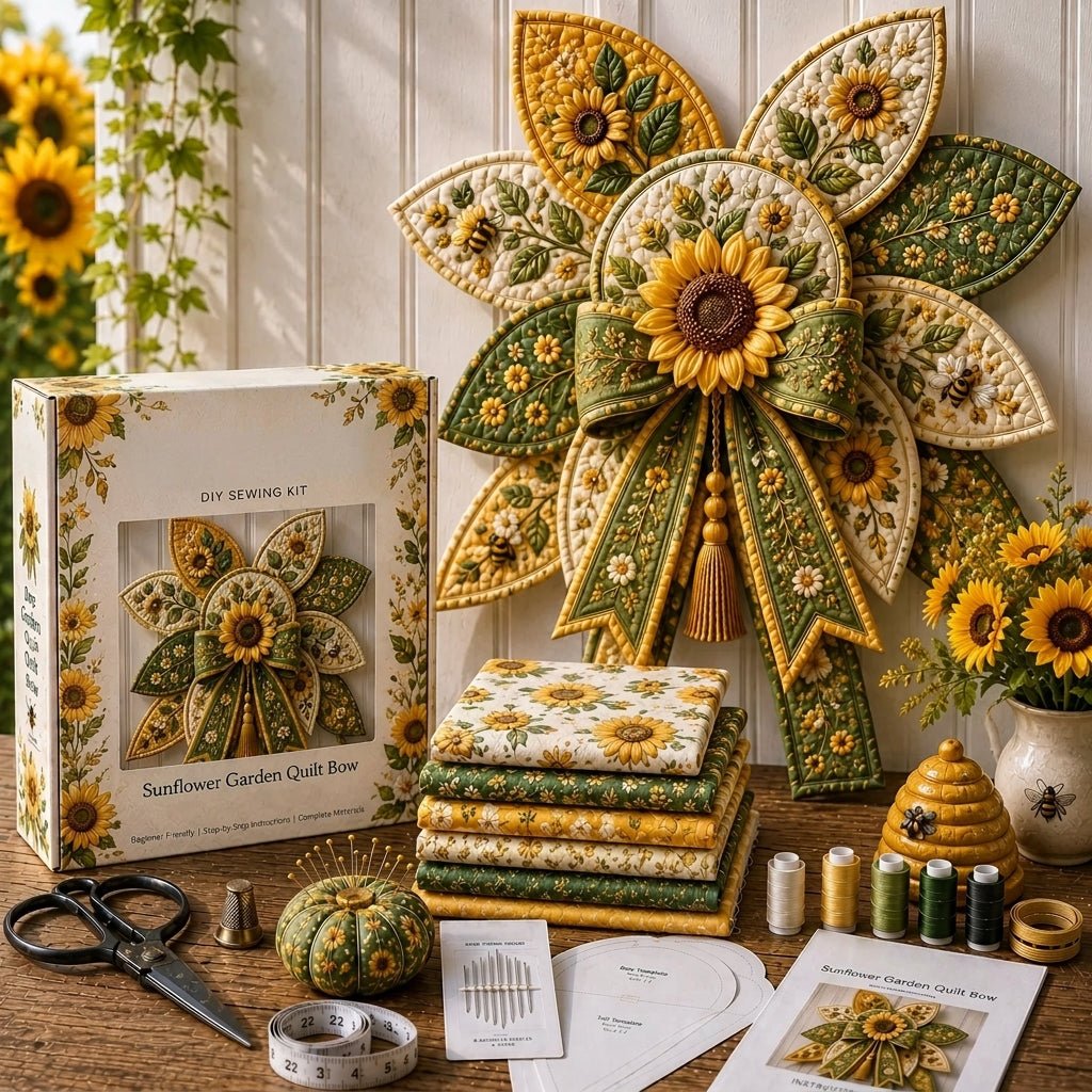 Garden Quilt Bow DIY Sewing Kit