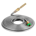Flexible Stainless Steel Garden Hose with Brass Spray Nozzle