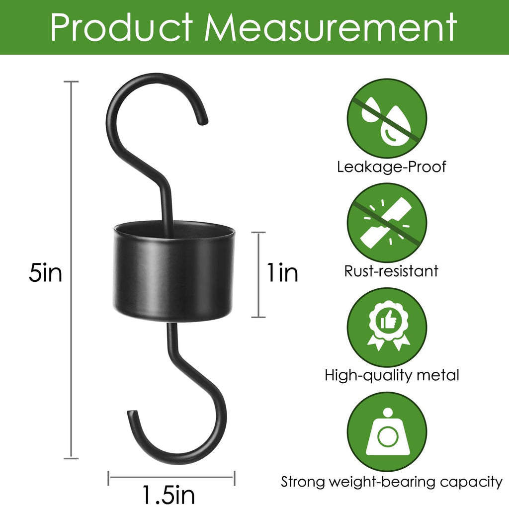 2 Pcs Metal Ant Moat for Hummingbird Feeder