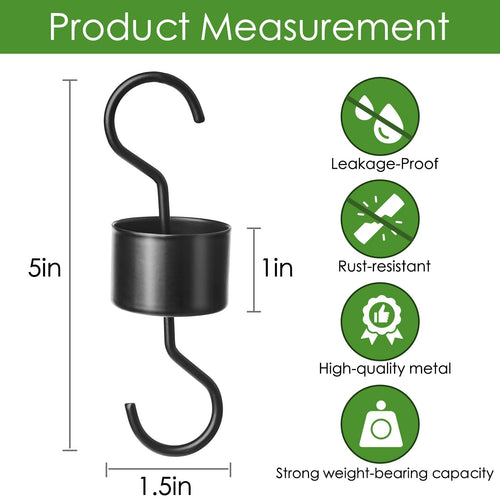 2 Pcs Metal Ant Moat for Hummingbird Feeder
