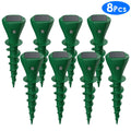8-pack solar mole and gopher repellent stakes for lawns and gardens