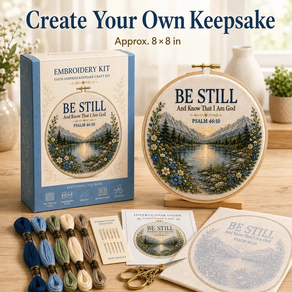 Faith & Scripture Embroidery Kit