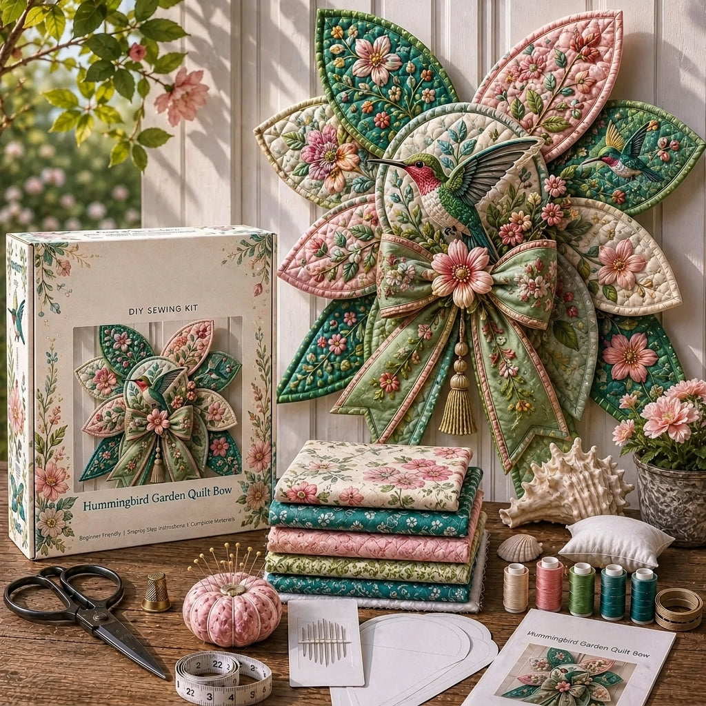 Garden Quilt Bow DIY Sewing Kit
