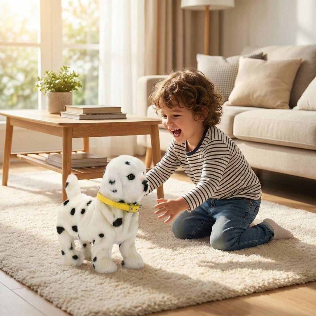 Interactive Robot Puppy | Realistic Electronic Dog Toy with Walking & Barking | Engaging Companion for Kids' Imaginative Play