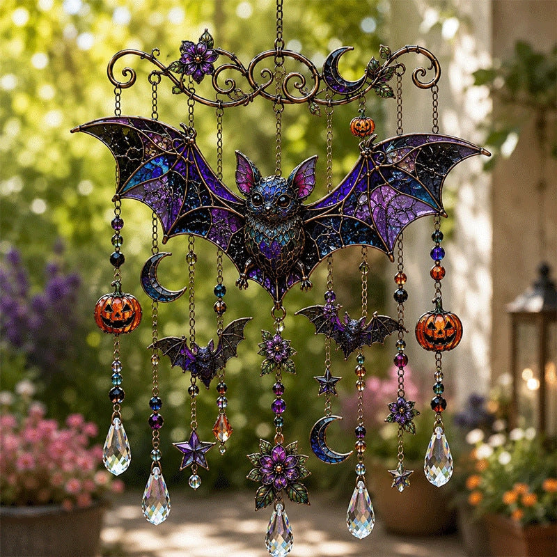 Halloween Crystal Suncatcher Wind Chime - 7 Designs
