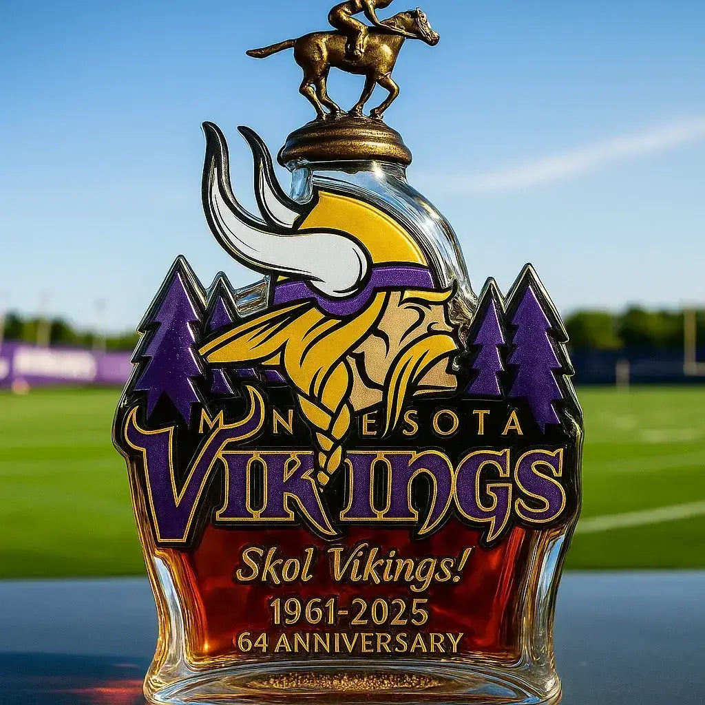 Minnesota Vikings Commemorative Whisky Bottle