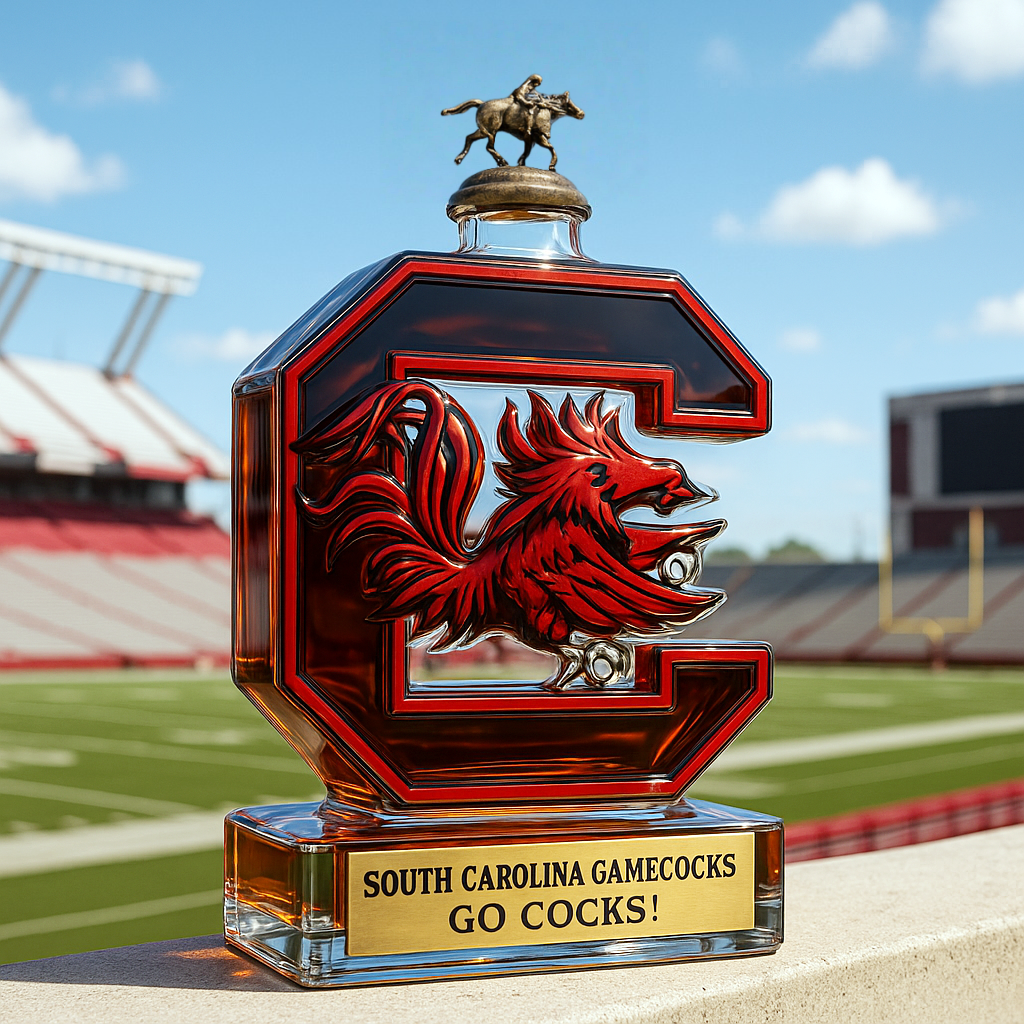 South Carolina Gamecocks Whiskey Bottle