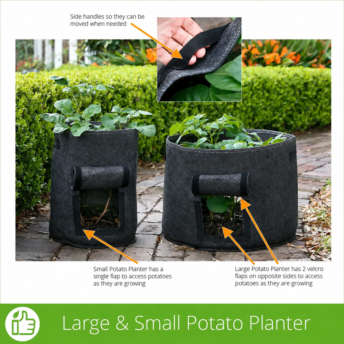 Gardener Potato Grow Bags - Reusable Heavy Duty Planter