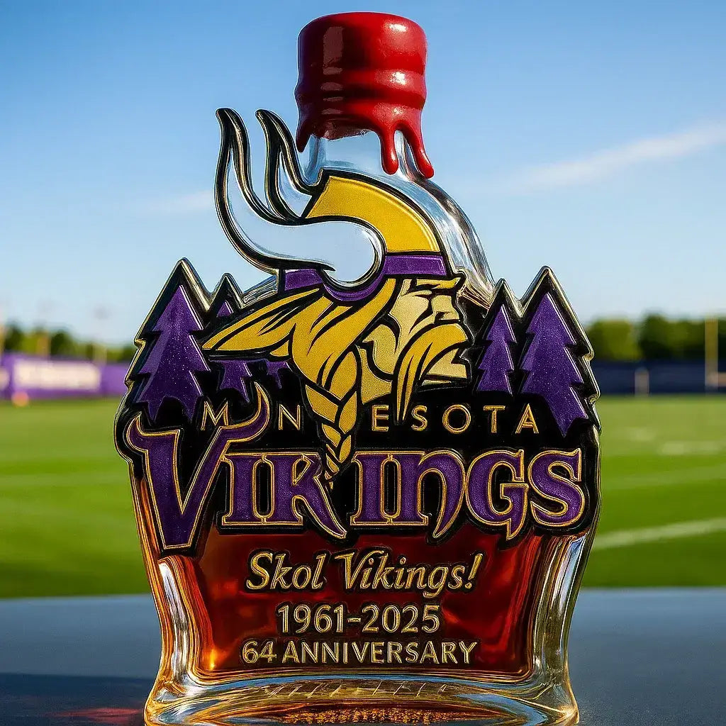 Minnesota Vikings Commemorative Whisky Bottle