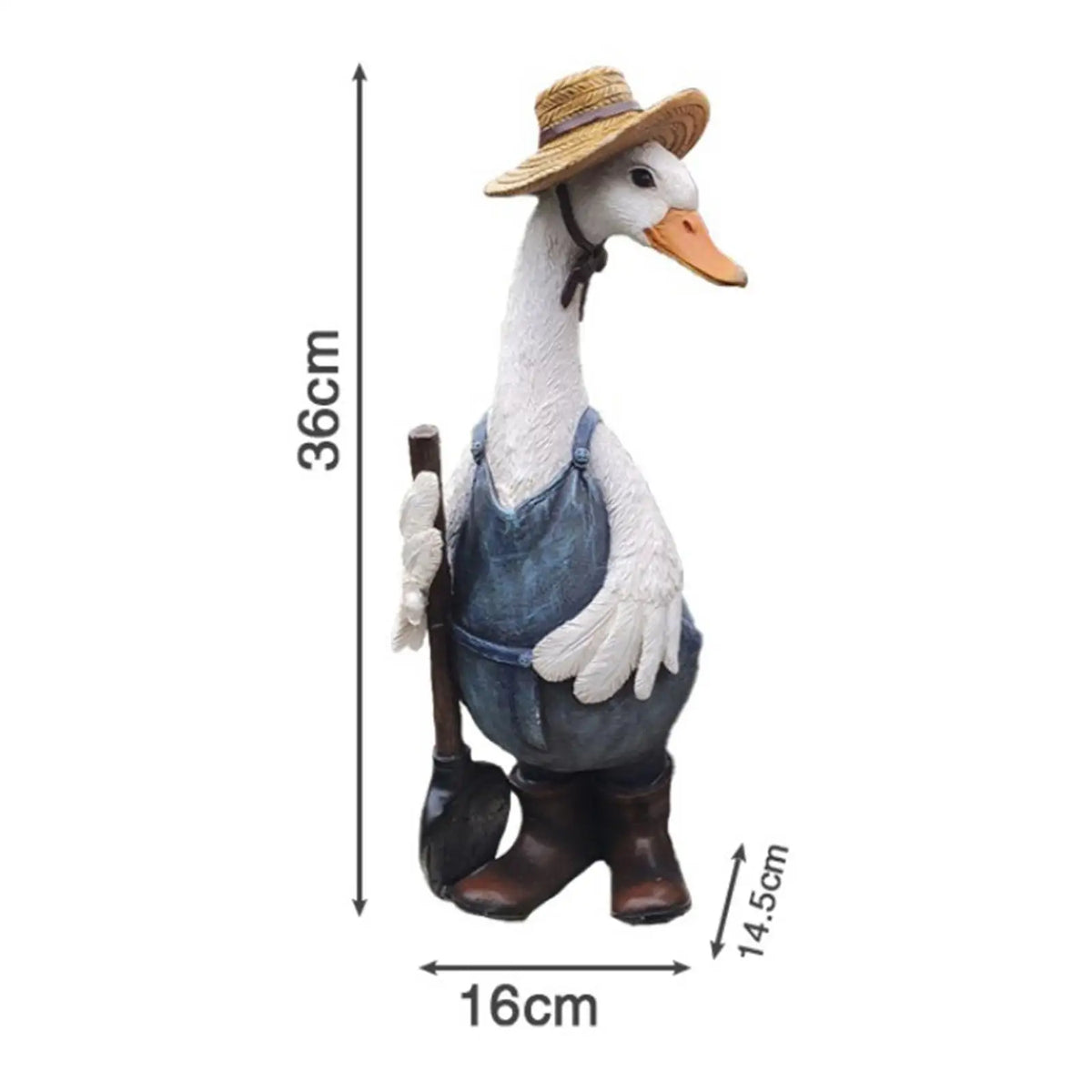Duck Garden Statue Outdoor Sculpture Garden Decor for Yard