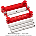 Woodworking center finder marking gauge set with stainless steel marking bars for center line marking