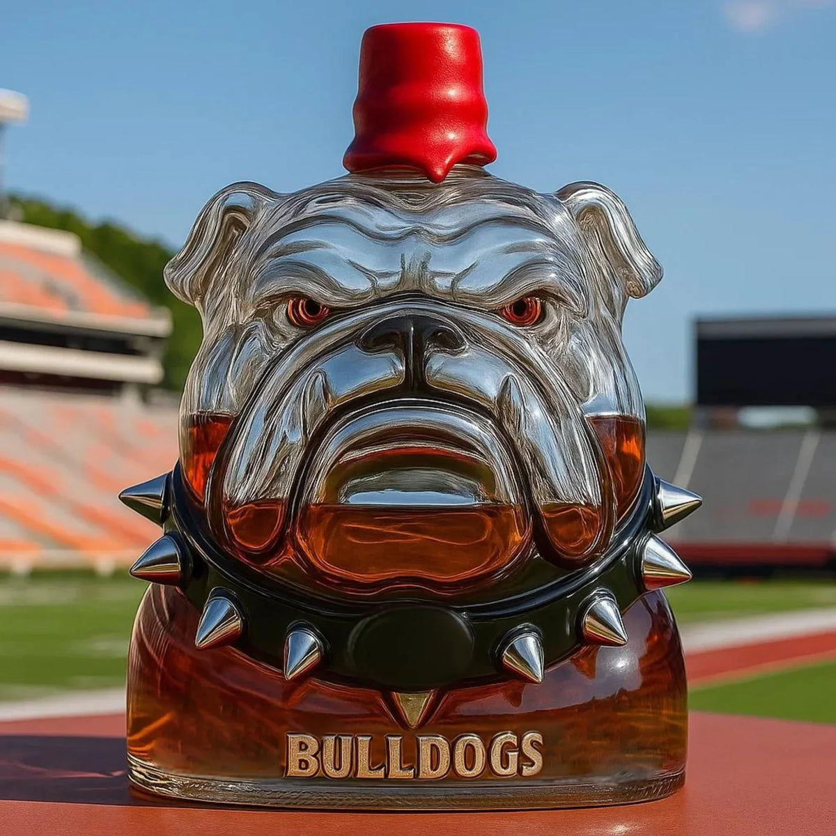 University Of Georgia Bulldogs Whiskey Bottle