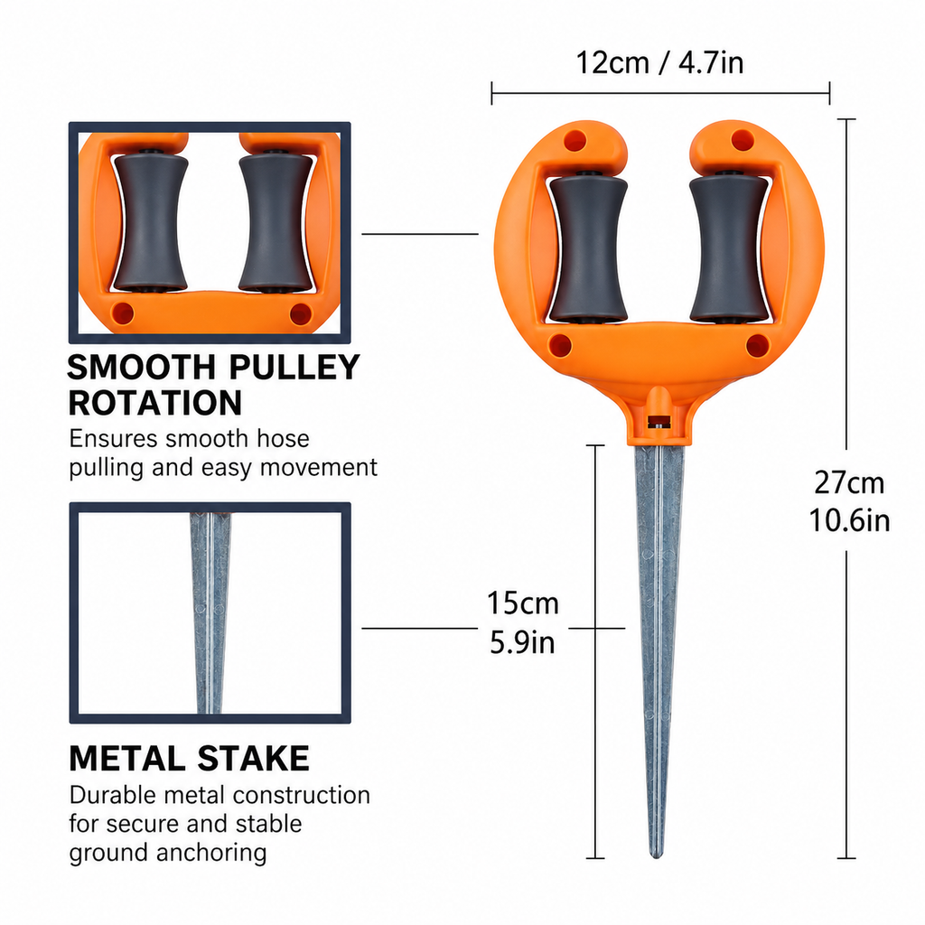 Garden Hose Stand for Outdoor Plants – Smooth Hose Guide & Positioner