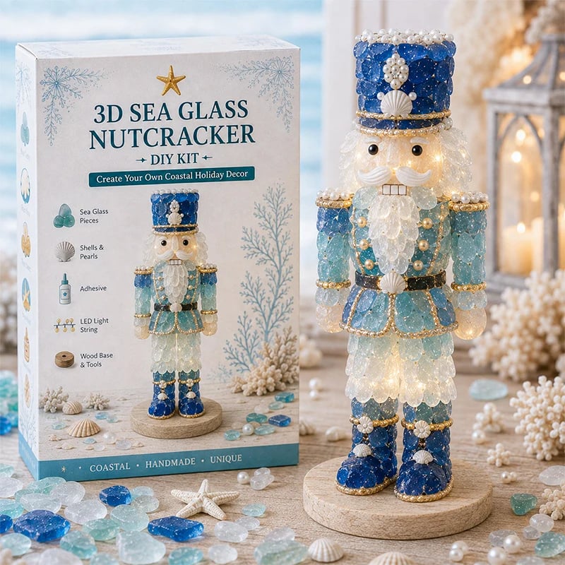 Beginner-Friendly DIY 3D Lighted Sea Glass-Style Art Kit Collection