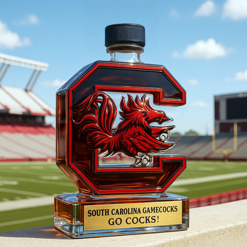 South Carolina Gamecocks Whiskey Bottle