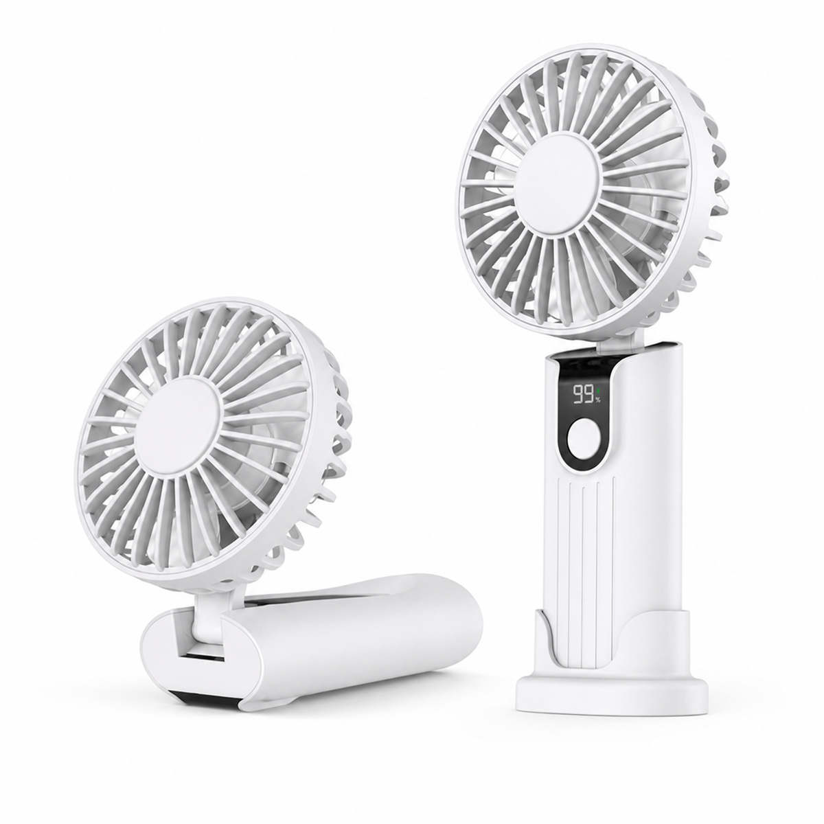 Mini USB Rechargeable Fan – 5000mAh 3-Speed Handheld Pocket Fan