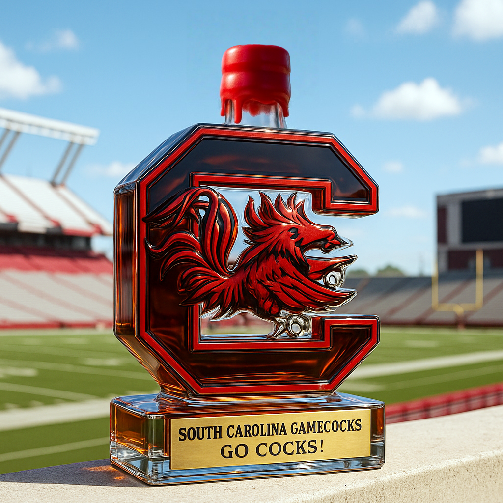 South Carolina Gamecocks Whiskey Bottle