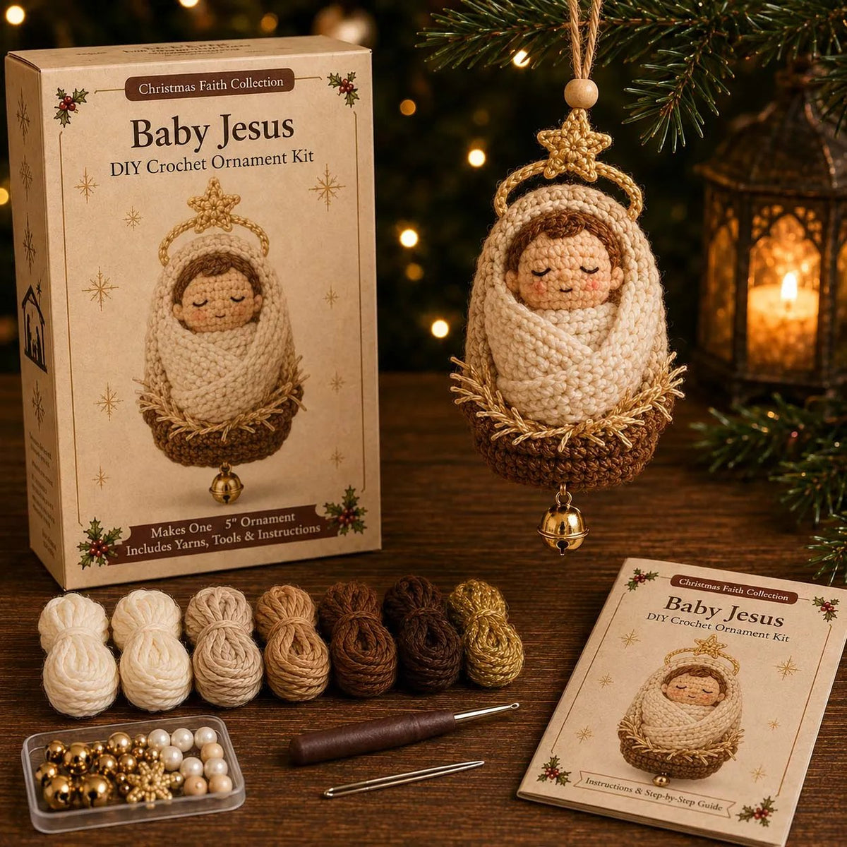 Beginner-Friendly Christmas Character DIY Ornament Kit