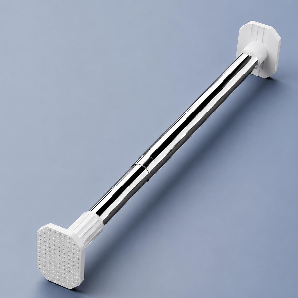 32mm Stainless Steel Tension Rod, Adjustable No Drill Rod for Closet, Curtain & Bathroom