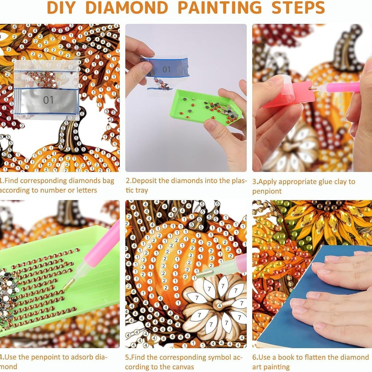 DIY Halloween Diamond Painting Hanging Ornament Kit
