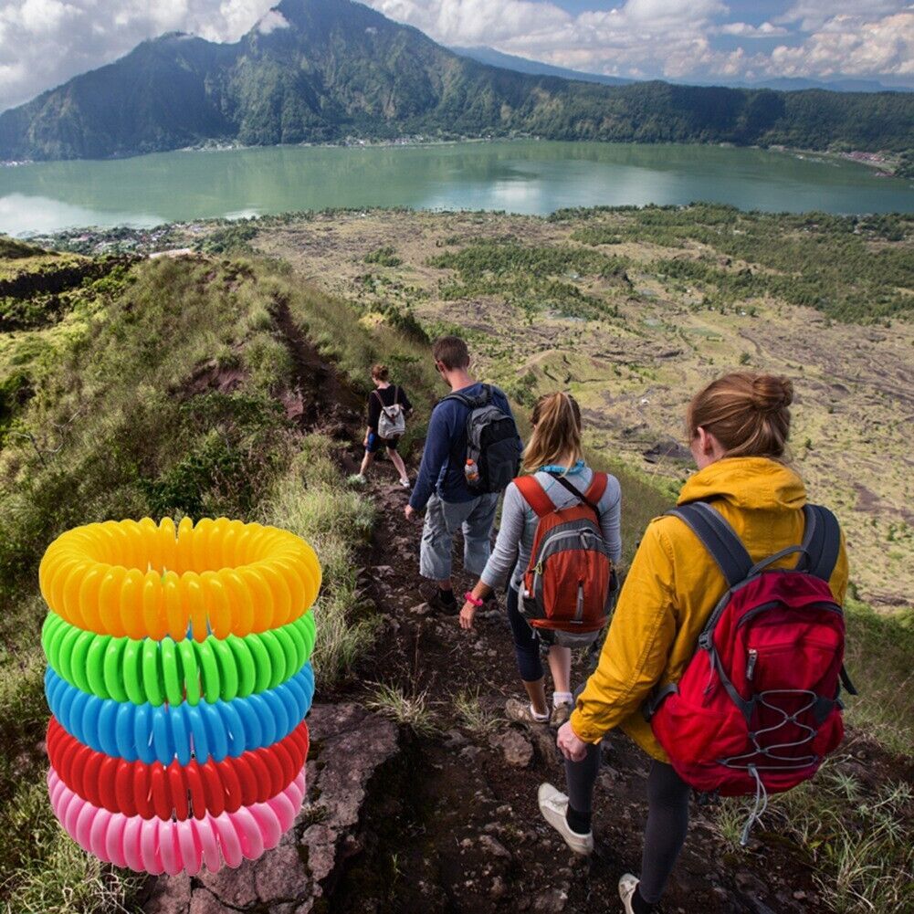 24 Pack Anti Bug Insect Pest Repellent Bracelet Wrist Band Natural Protection