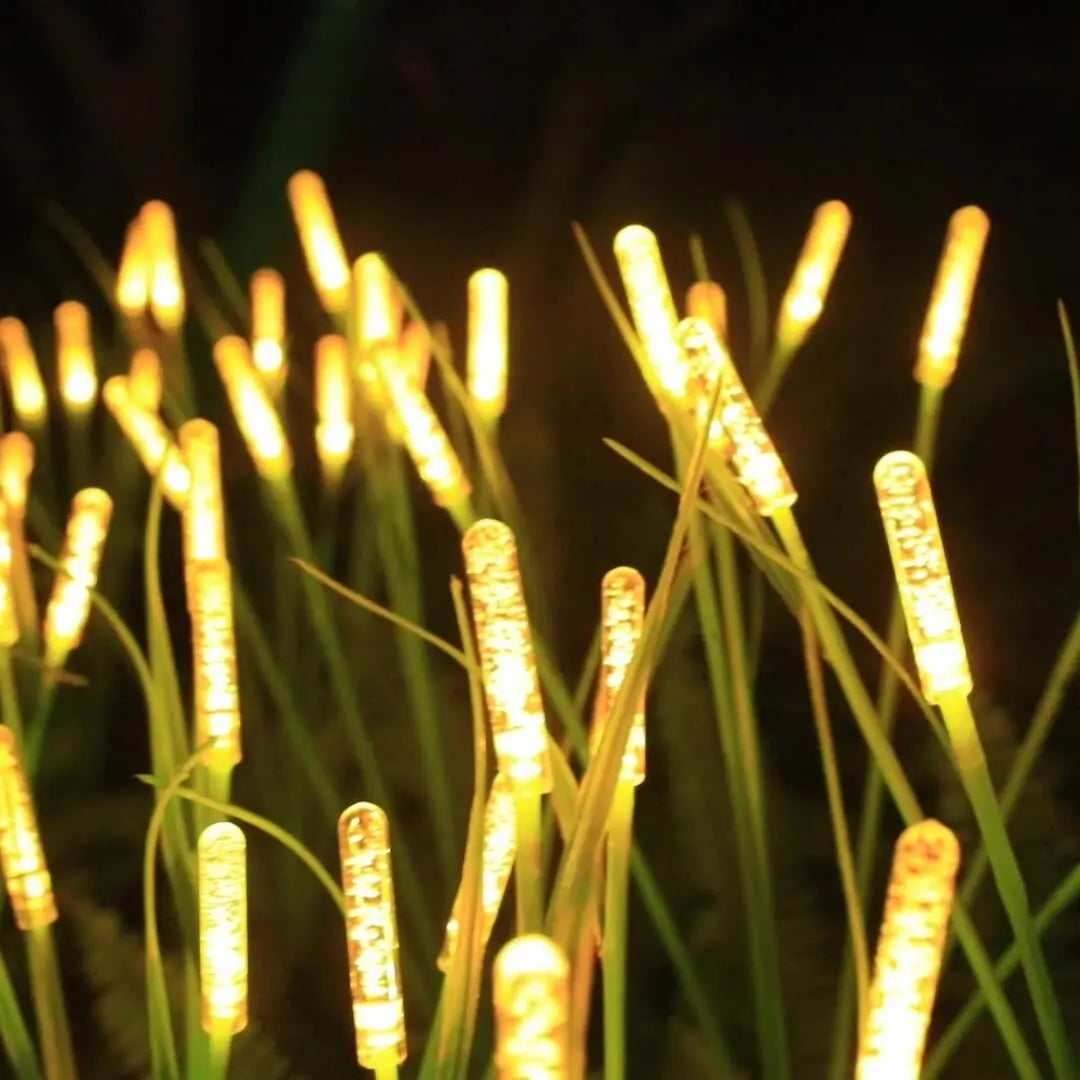 Solar Reed Garden Lights Swaying Outdoor Pathway Lamps