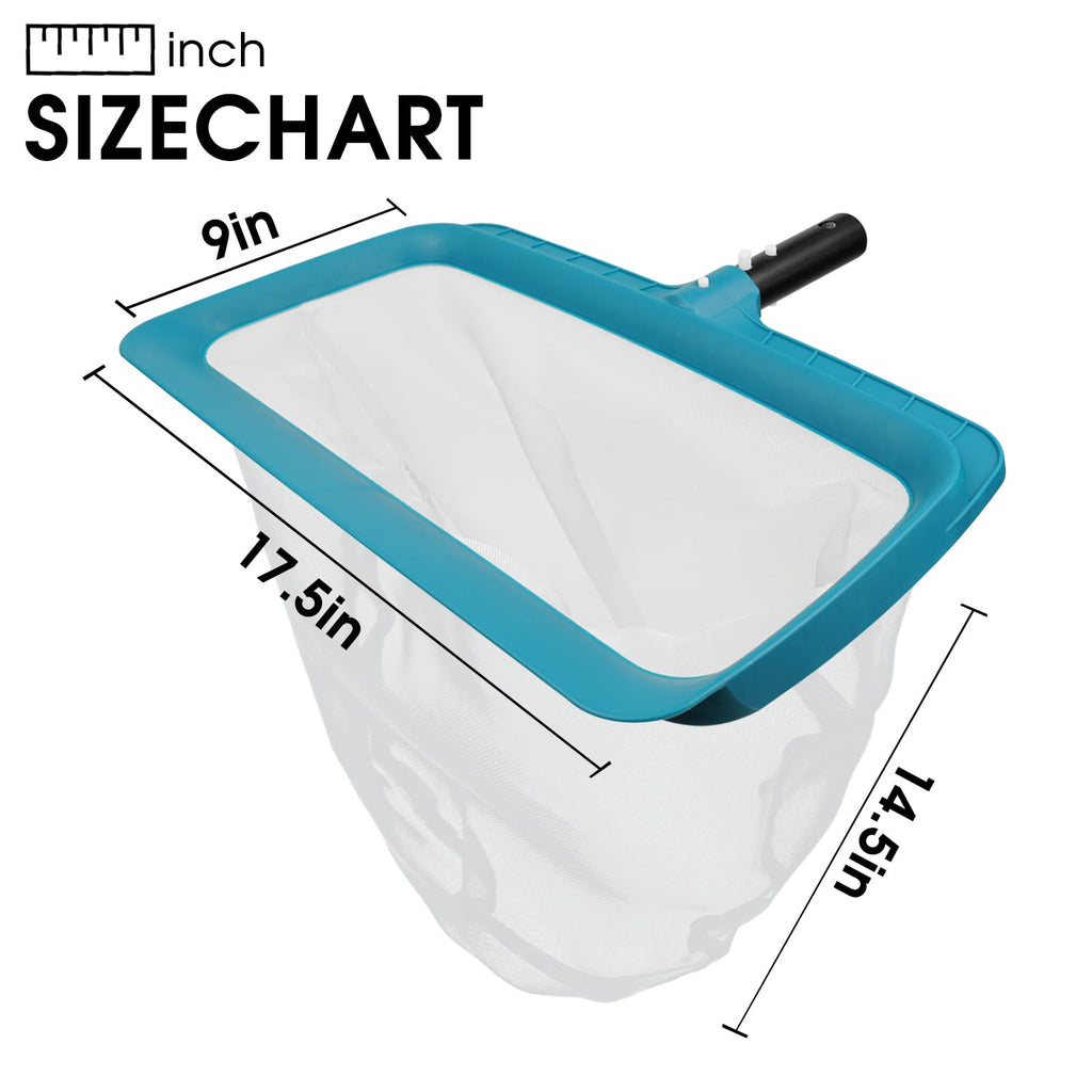 Professional Pool Skimmer Net with Ultra Fine Mesh Deep Nylon Bag