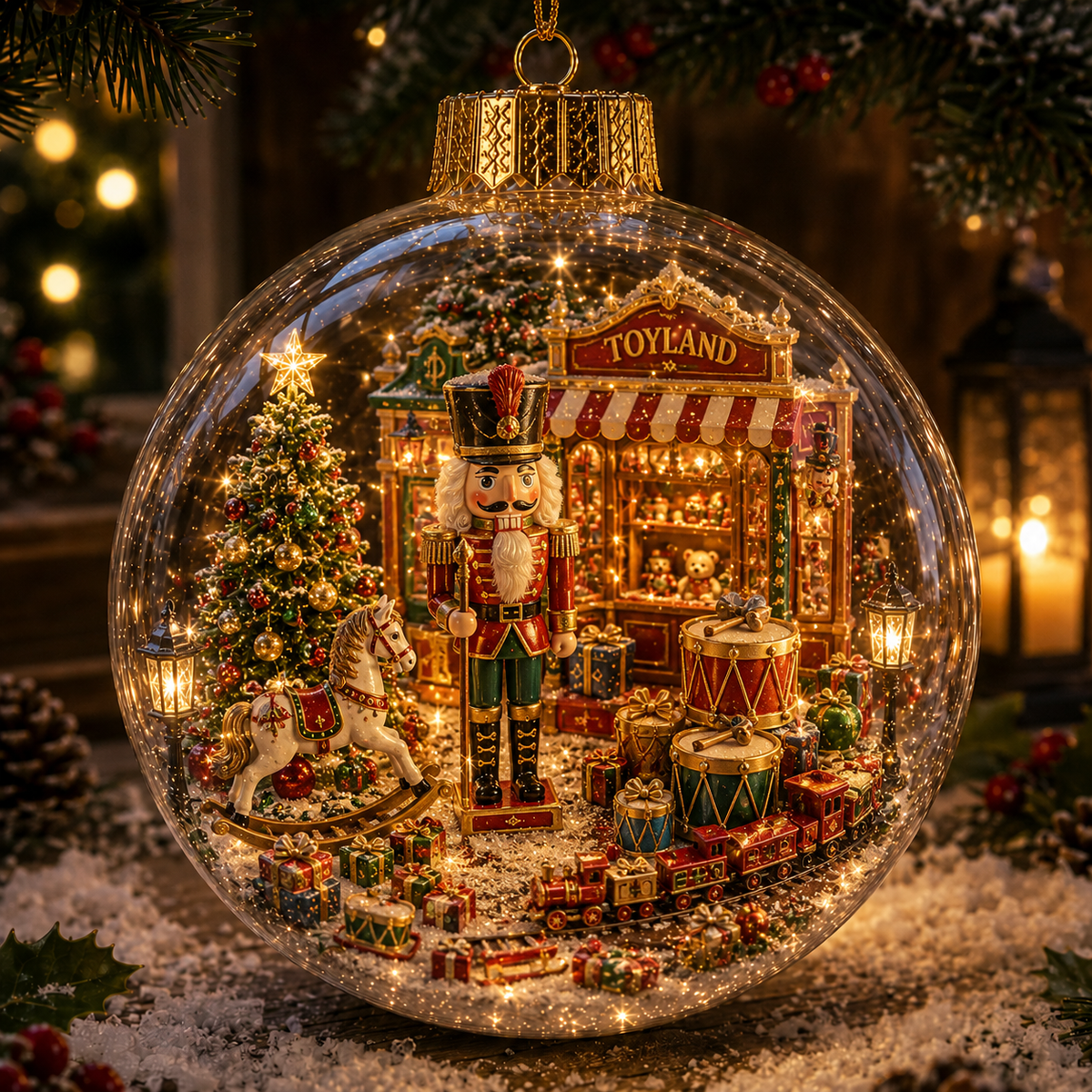 Light-Up Christmas Story Globe Ornament