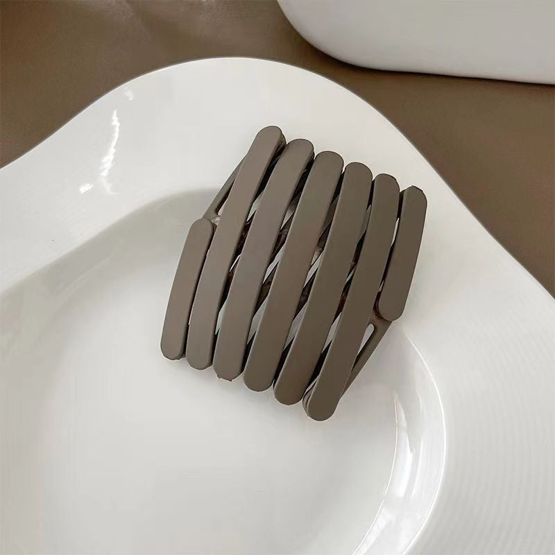 Stylish Matte Face Wash Headband with Teeth for Anti-Slip