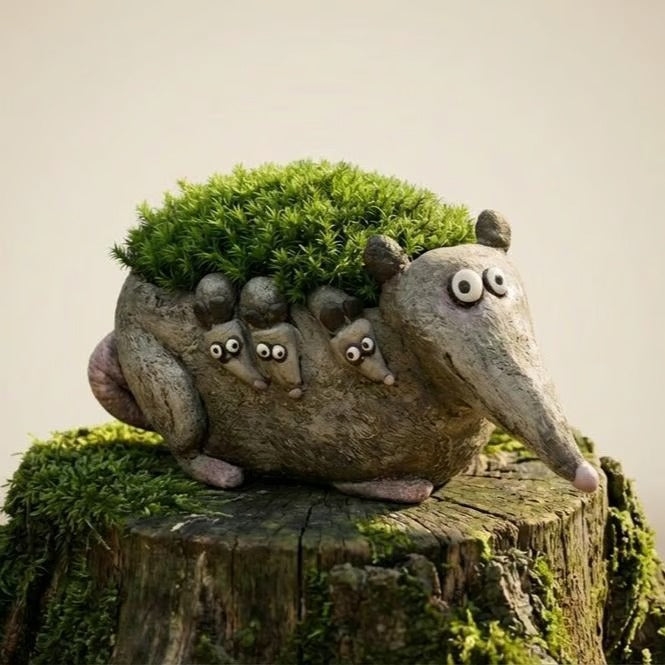 Cute Animal Resin Planter, Whimsical Plant Pot Decor for Succulents
