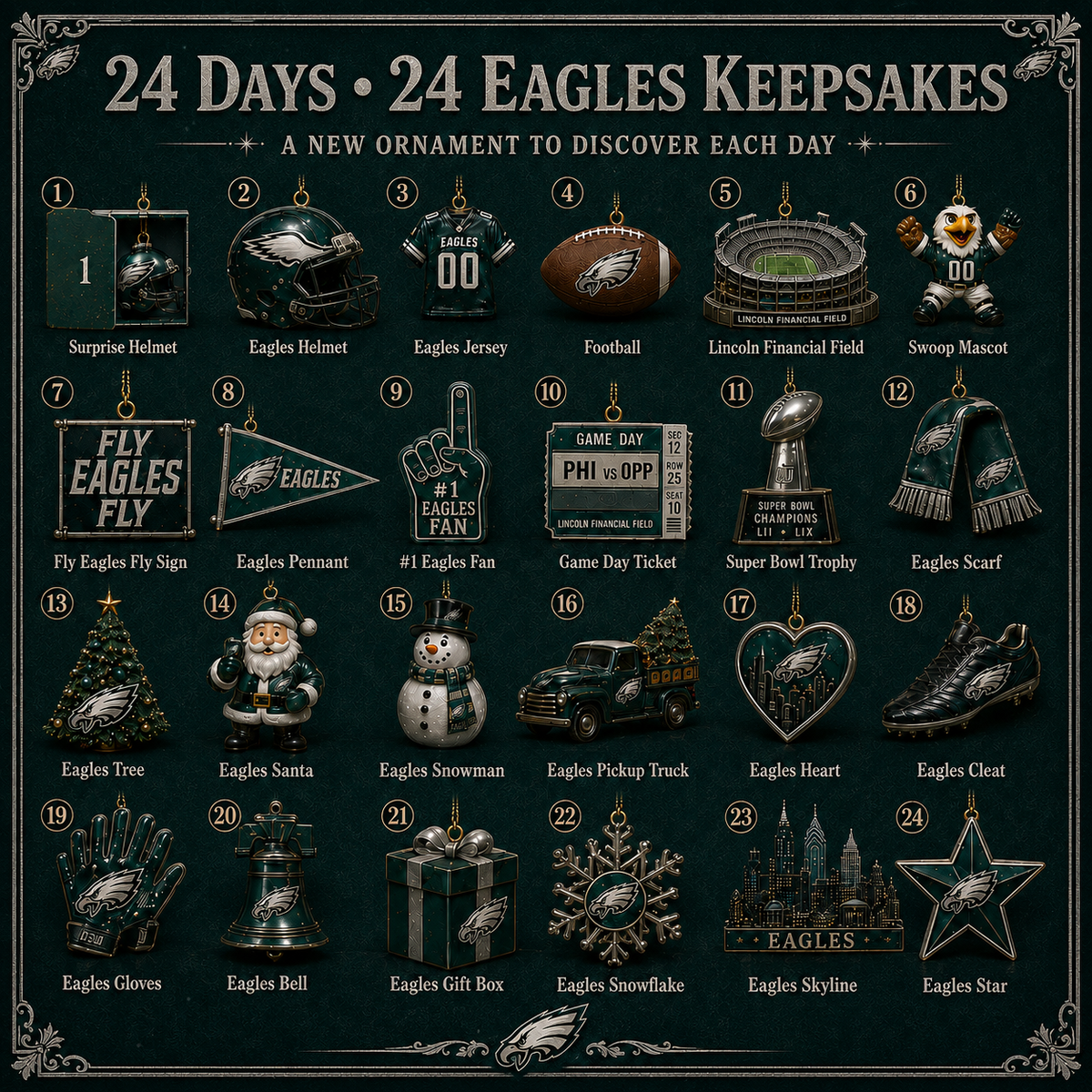 Eagles Christmas Advent Calendar