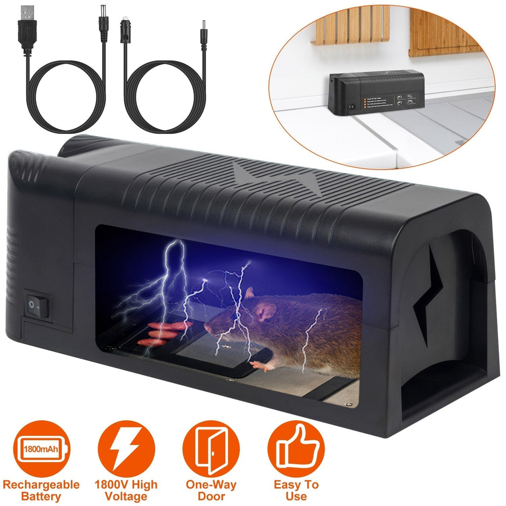 Electric Rat Trap – Rechargeable 1800V Shock Mouse Killer