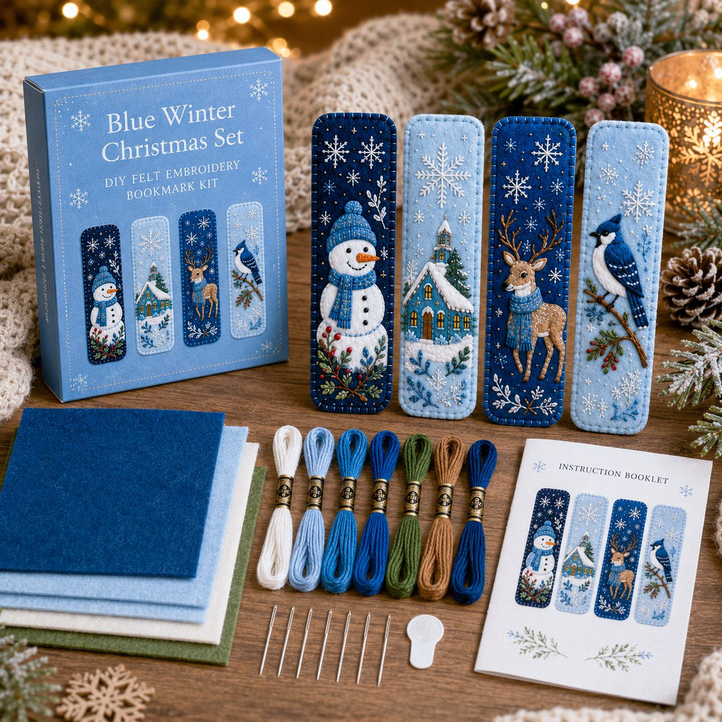 DIY Felt Embroidery Bookmark Kit