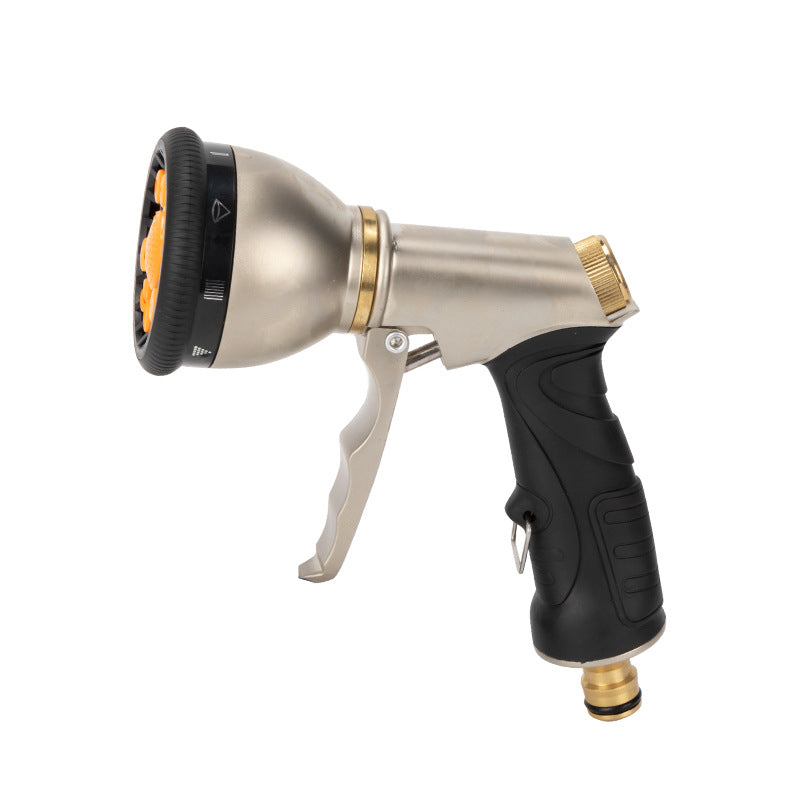 Heavy Duty Metal Garden Hose Nozzle with 9 Spray Patterns