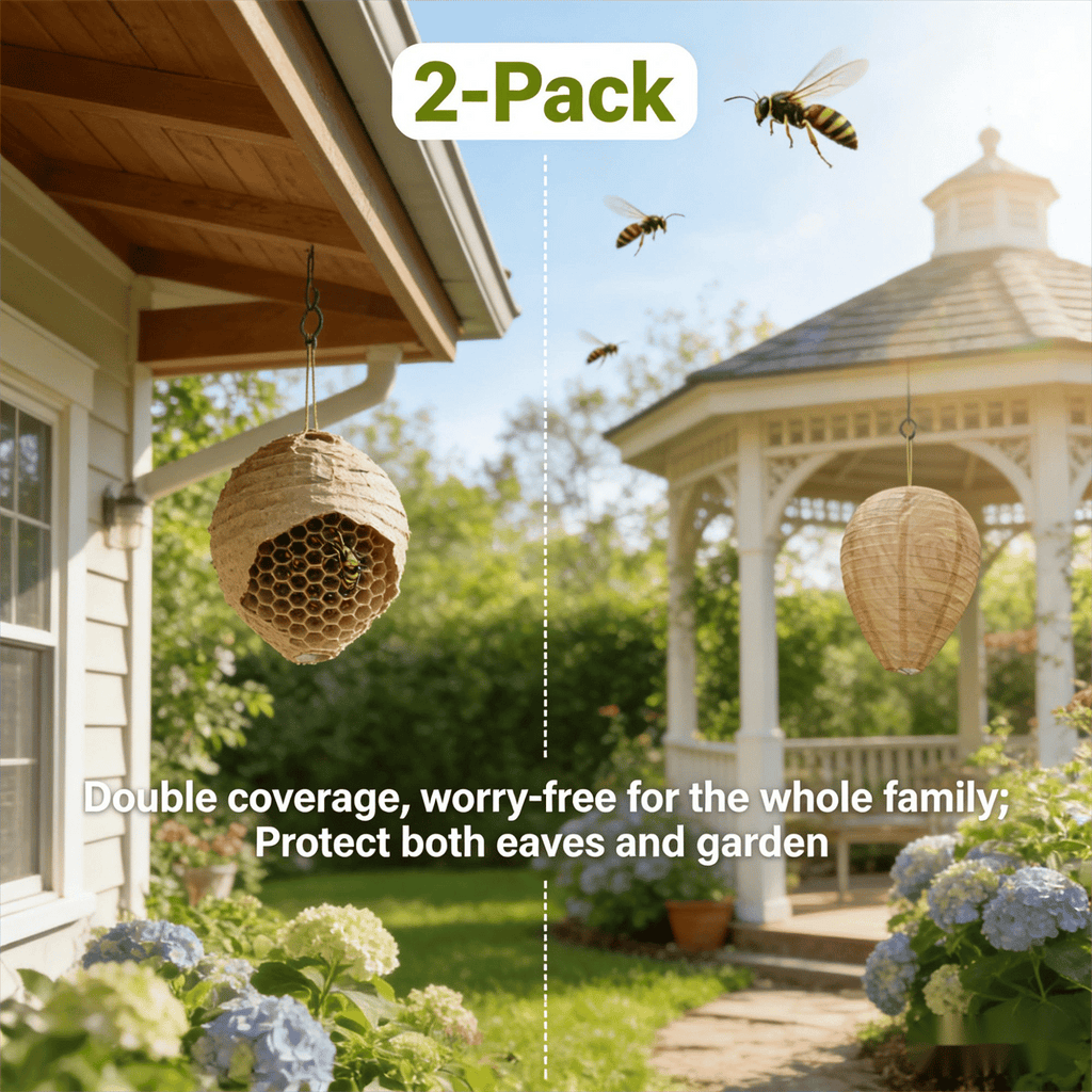 Wasp Deterrent Hive Decoy for Outdoor Garden and Home Use