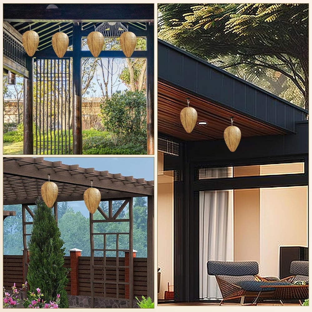 Wasp Deterrent Hive Decoy for Outdoor Garden and Home Use