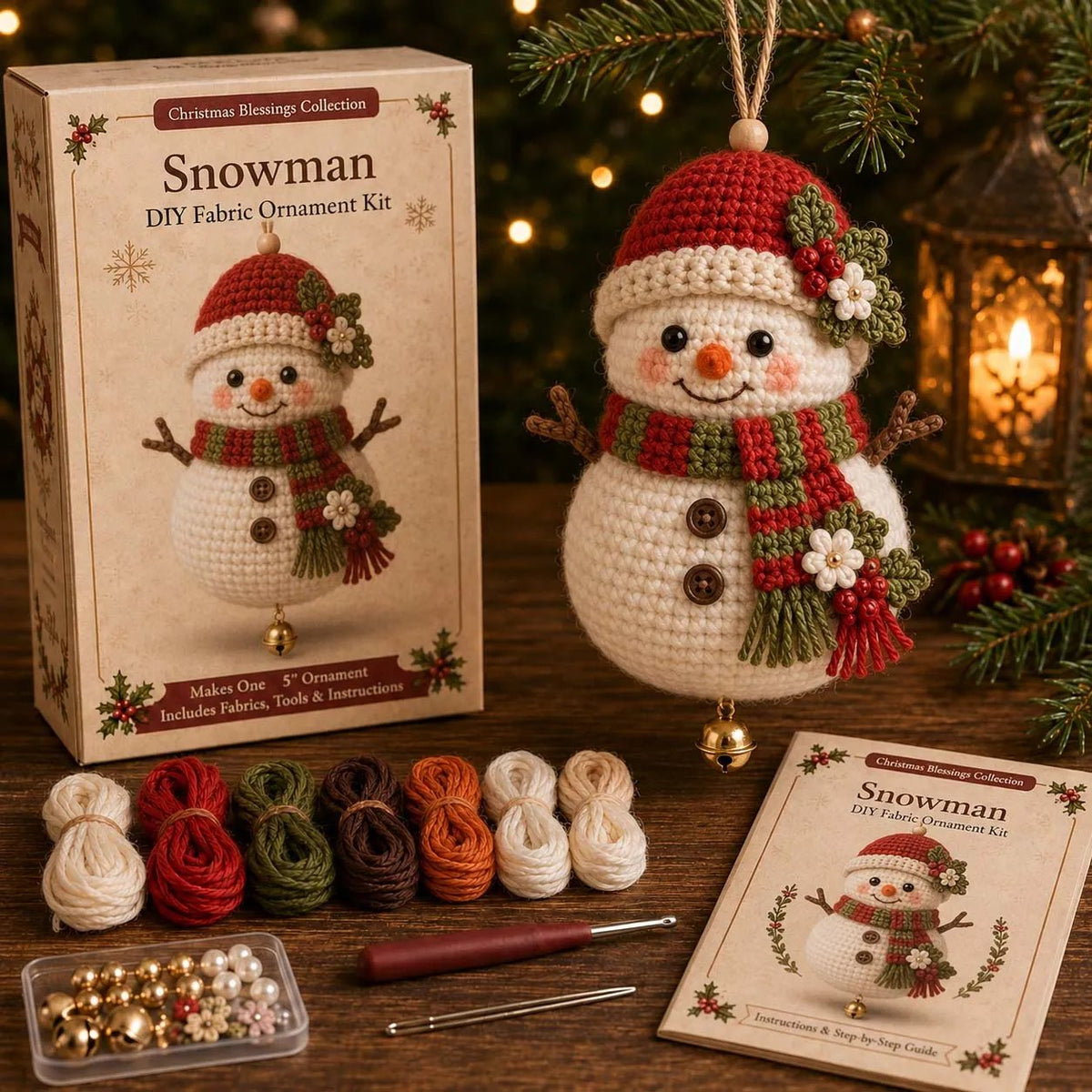 Beginner-Friendly Christmas Character DIY Ornament Kit