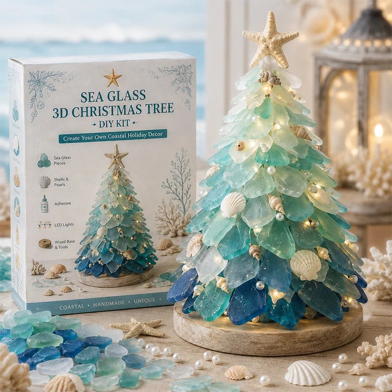 Beginner-Friendly DIY 3D Lighted Sea Glass-Style Art Kit Collection