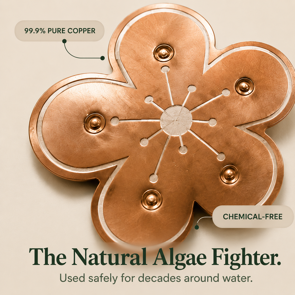 Copper Bird Bath Algae Control Disc for Cleaner Water