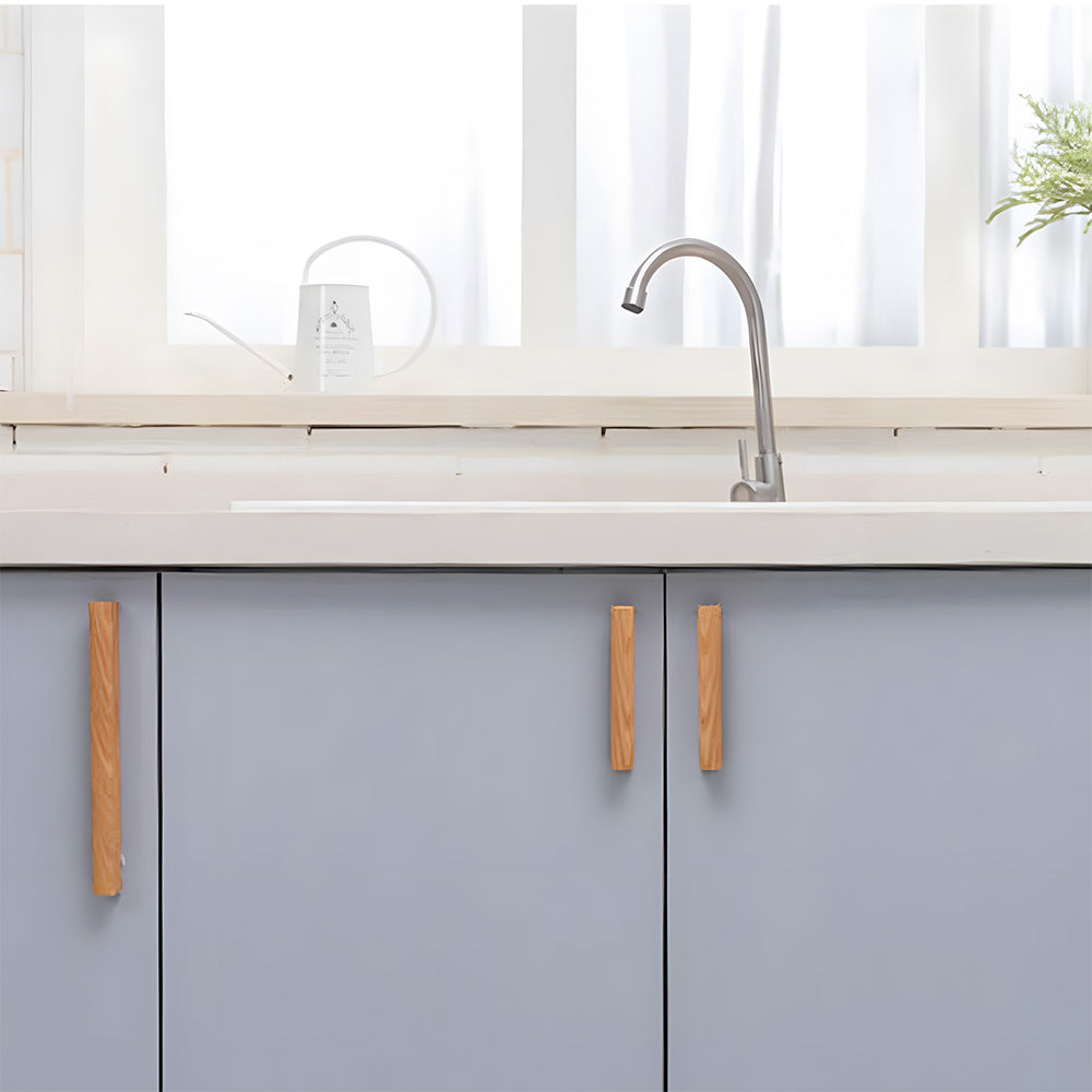 Minimalist Natural Wood Drawer Pulls