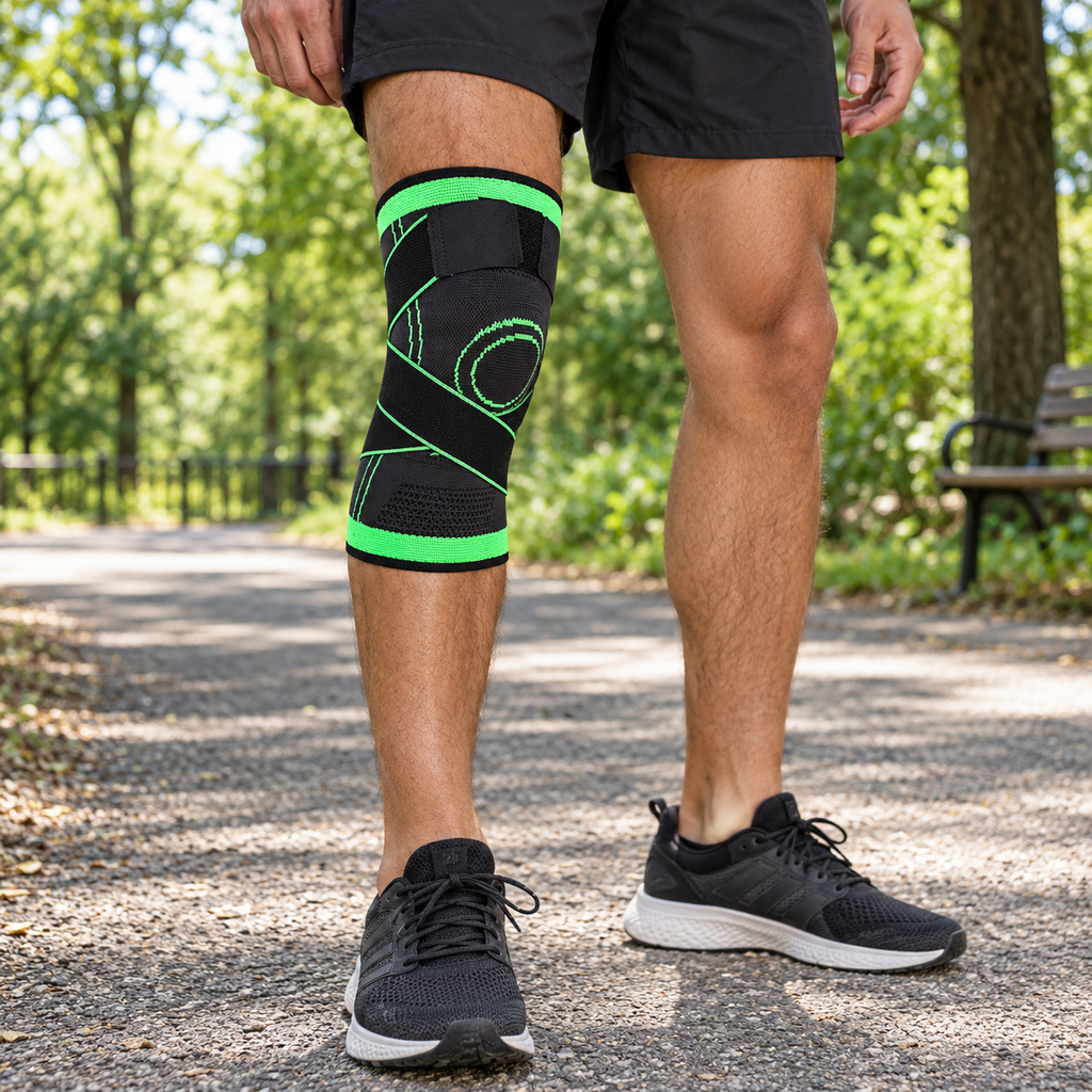 Adjustable Cross-Strap Knee Support Sleeve