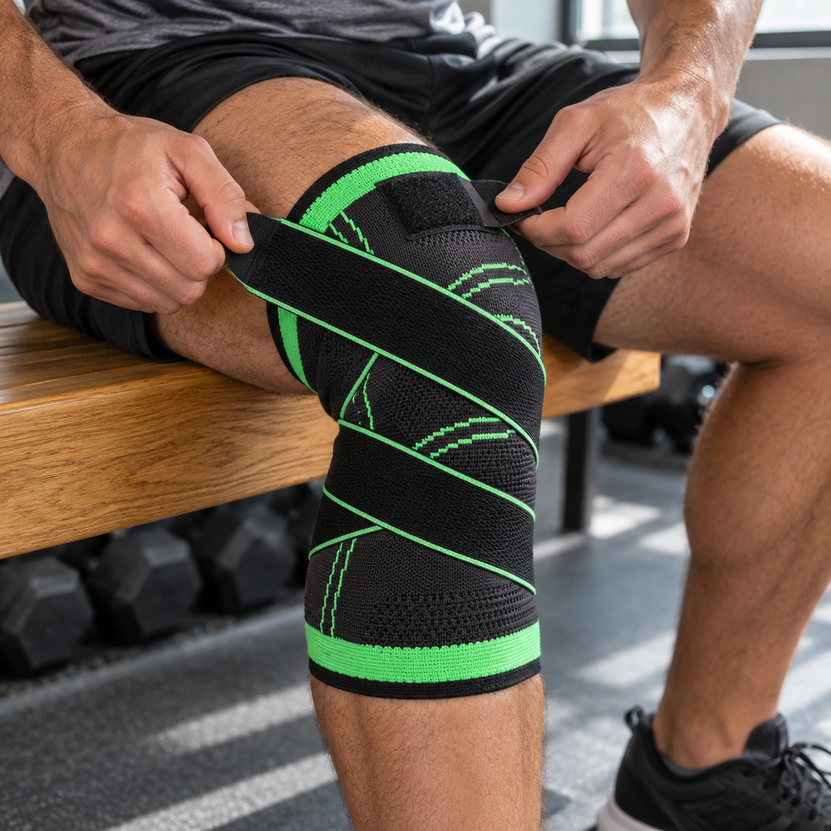 Adjustable Cross-Strap Knee Support Sleeve