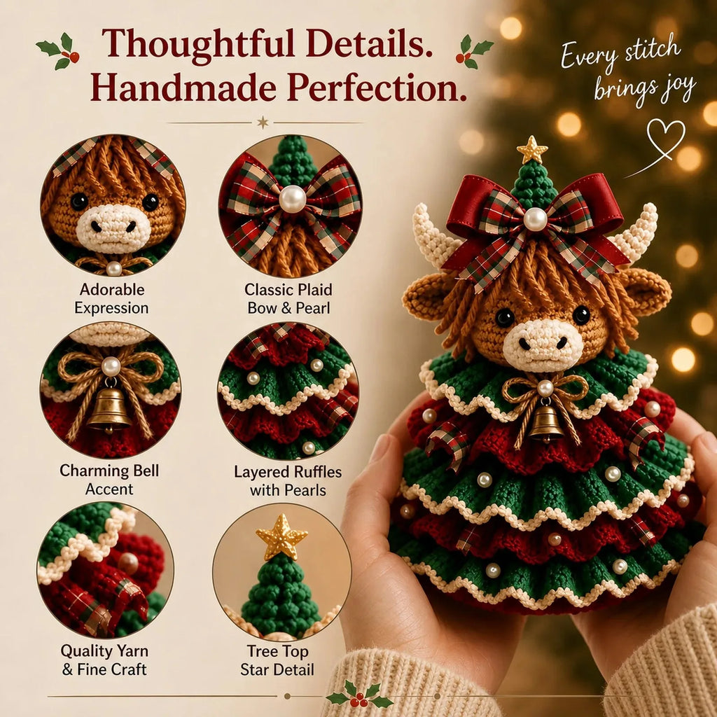 DIY Crochet Animal Christmas Tree Kit – 11 Designs